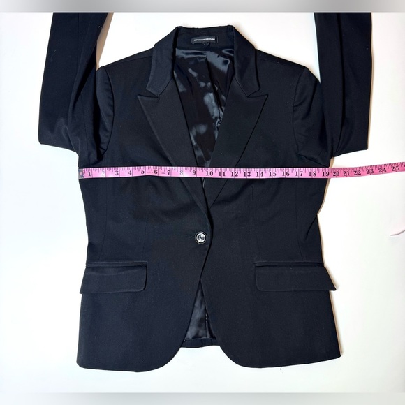 Express Design Studio Women's Black Stretch Blazer Jacket Size- 12 - Picture 4 of 8